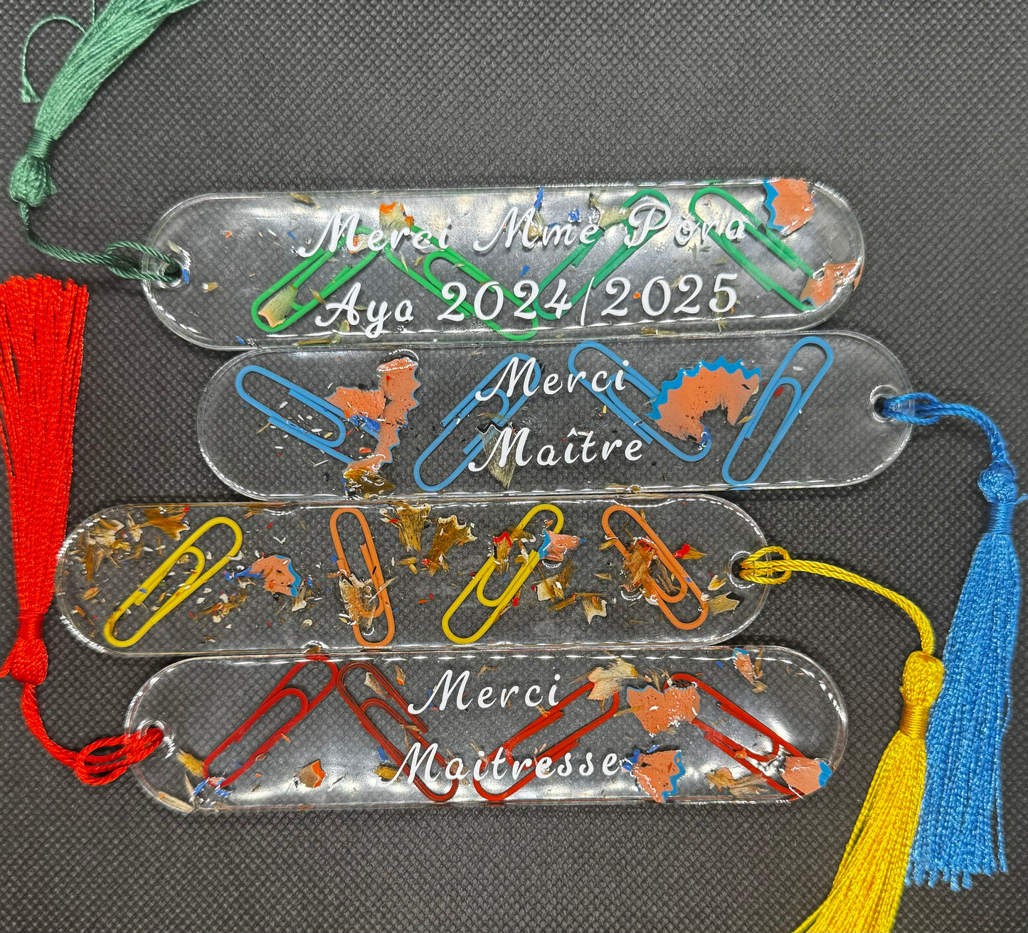 Marque-page personnalisé – Cadeau Maîtresse ou Maître