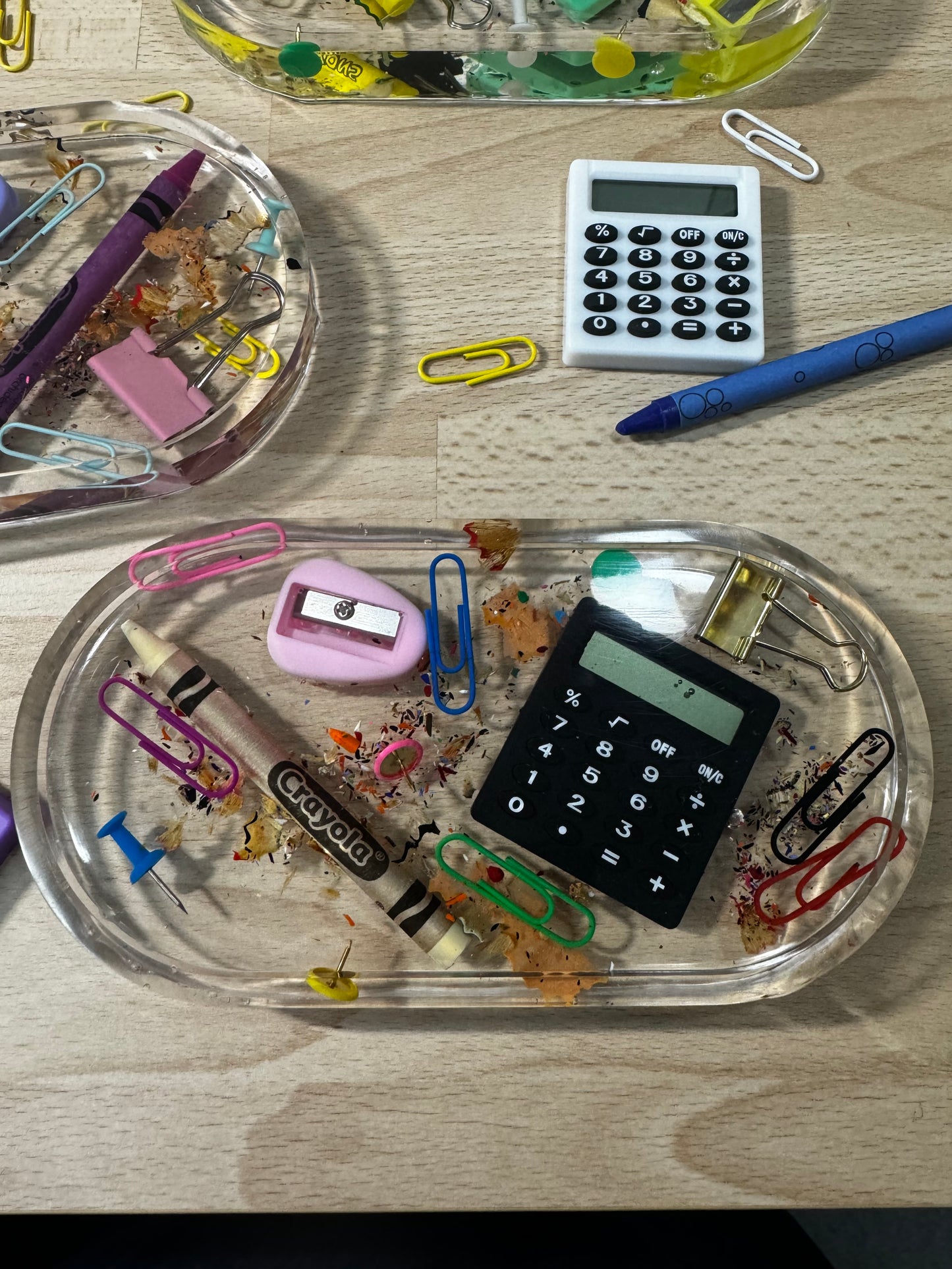 Vide-poche personnalisé – Accessoires d’école en résine