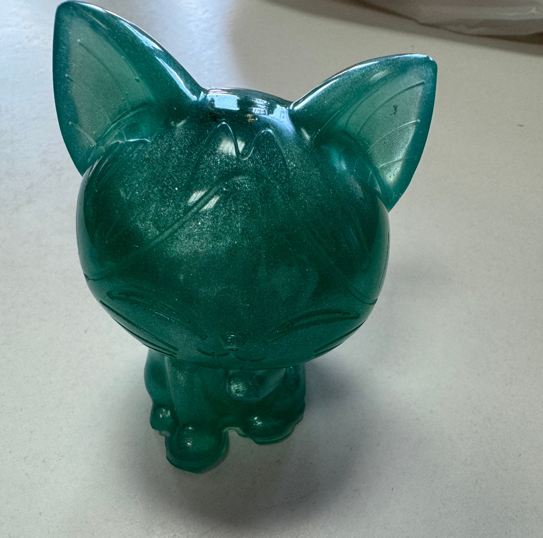 Statuette Chat – Vert