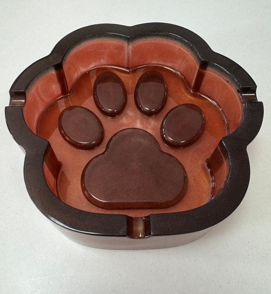Cendrier Patte de Chat – Marron & Noir