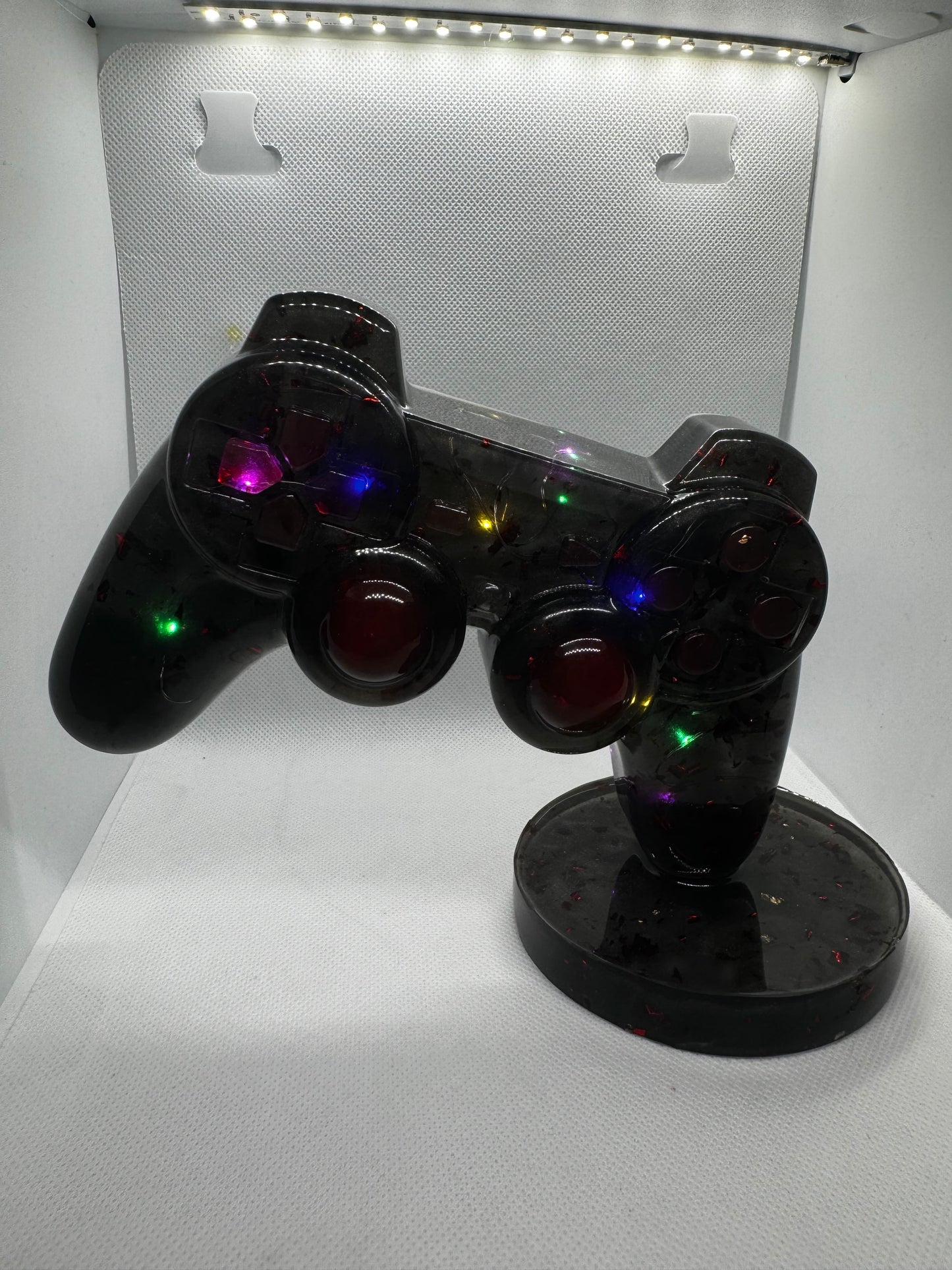 Manette lumineuse noire – Décoration unique