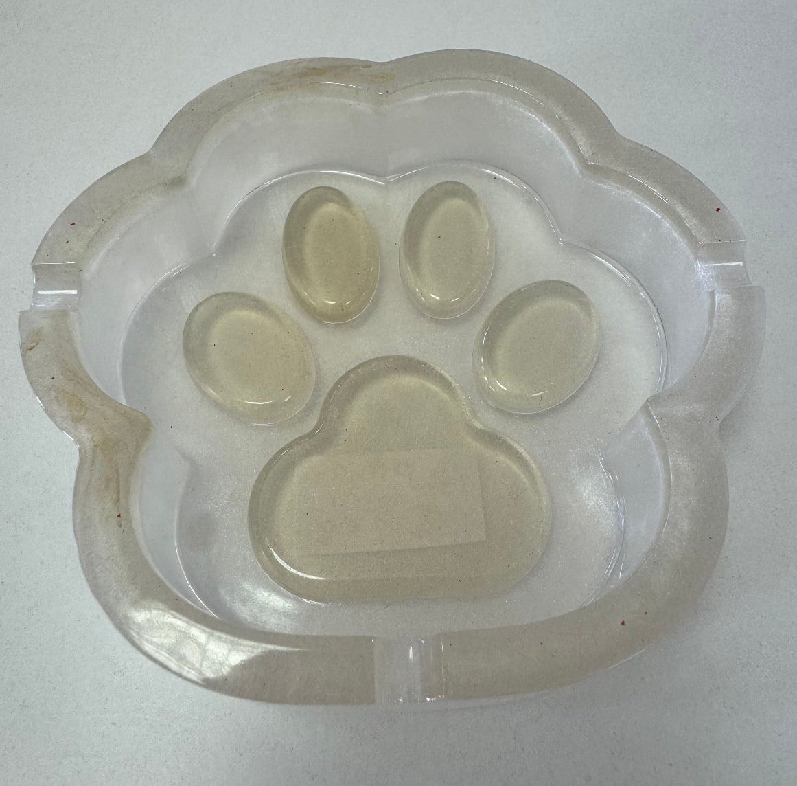 Cendrier Patte de Chat – Blanc & Beige