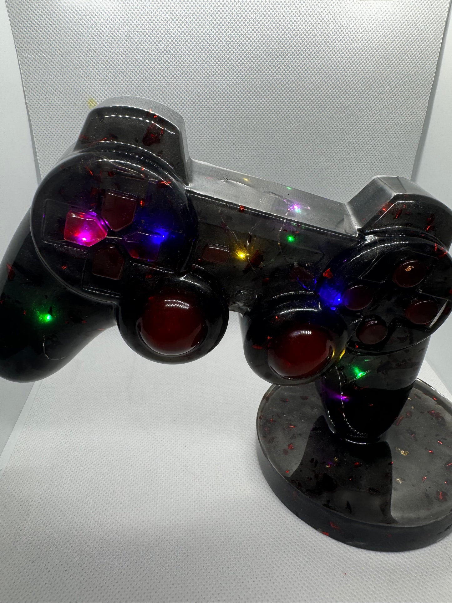 Manette lumineuse noire – Décoration unique