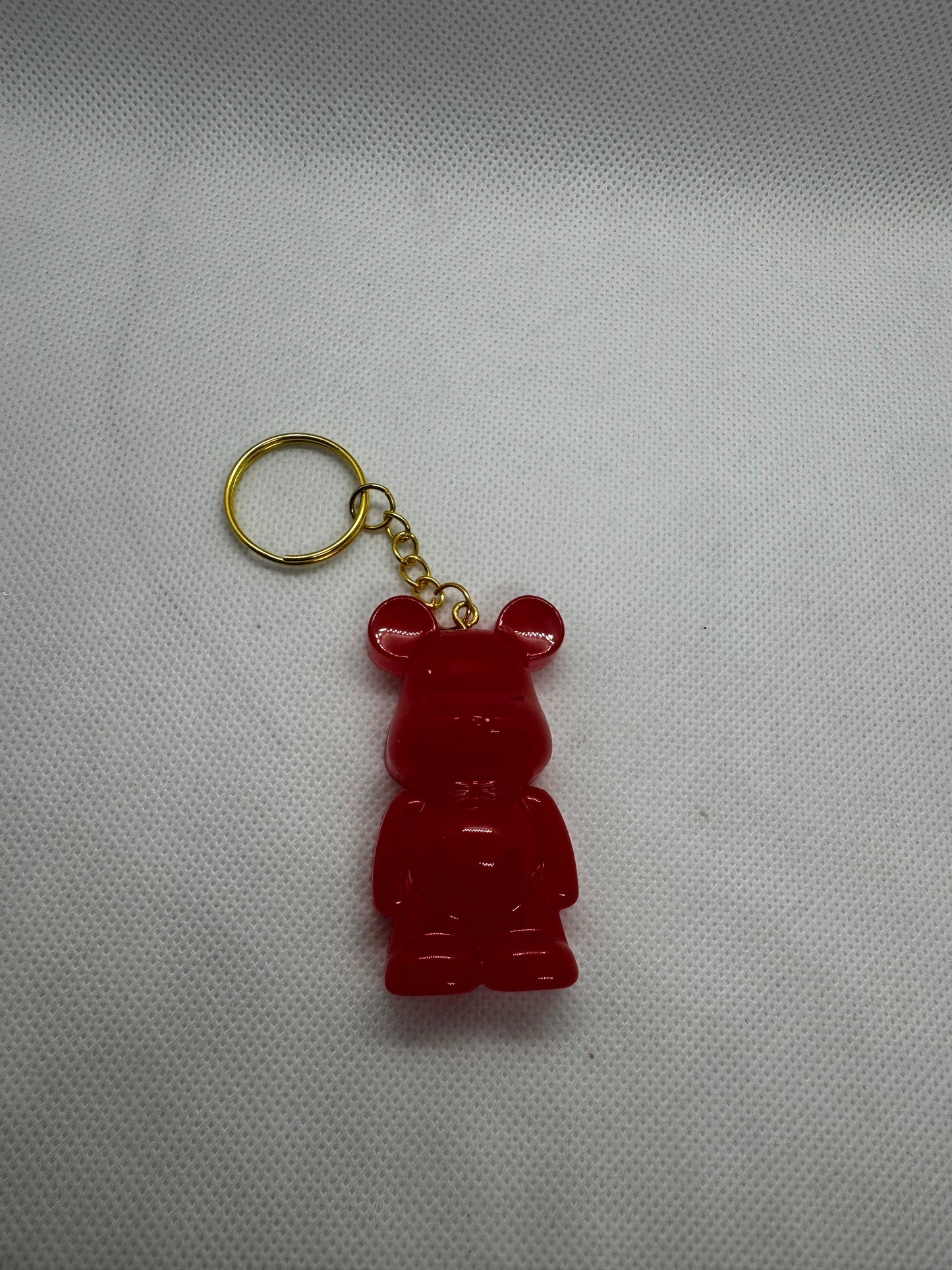 Porte clés ourson rouge