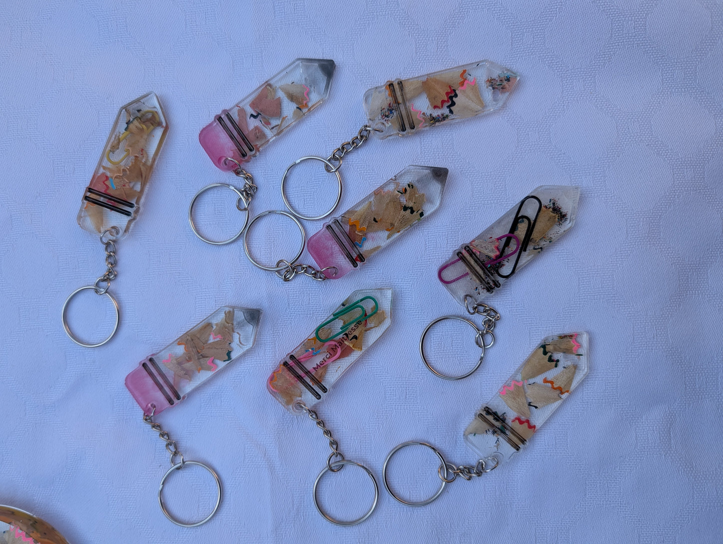 Porte-clé crayon personnalisé – Merci Maîtresse / Merci Maître